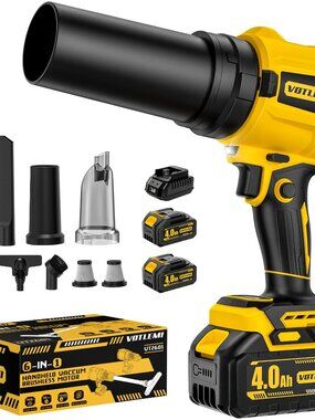 NEW Cordless Leaf Blower 6-in-1 & Vacuum 21V Handheld with 2 4.0Ah Batteries 3